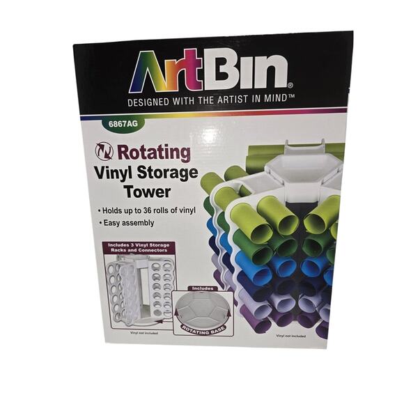 ArtBin Rotating Vinyl Storage Rack Holds up to 36 Rolls of Vinyl - Picture 1 of 2